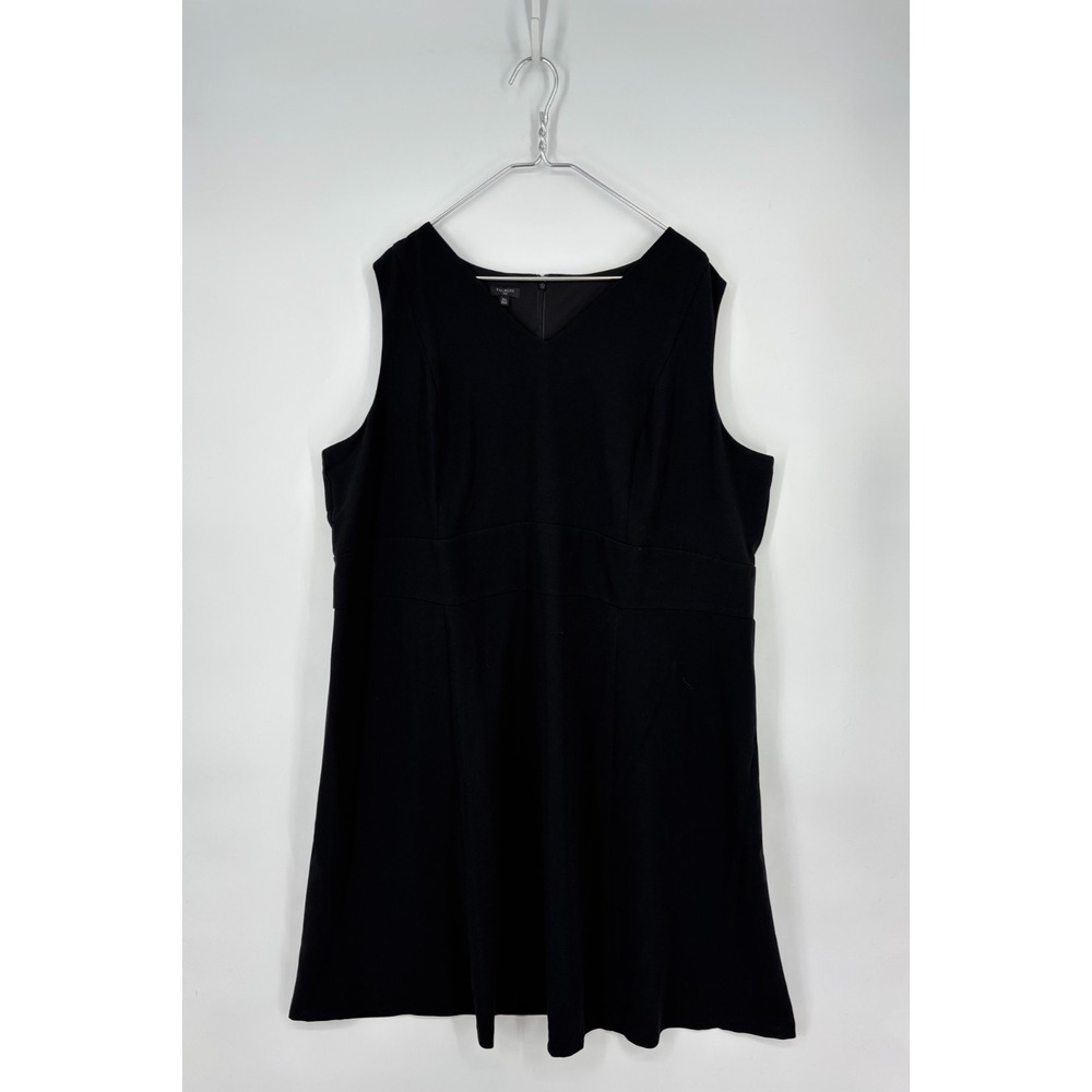 Talbots Dress Plus Size 24W Black Sleeveless Shift New